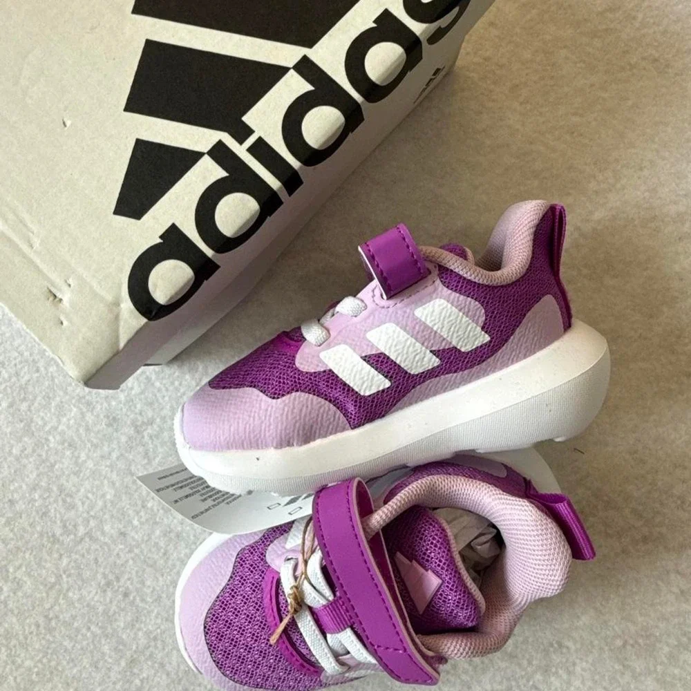 ADIDAS FORTARUN 3.0 INFANT SHOES IN PURPLE - NWT - SIZE 5K